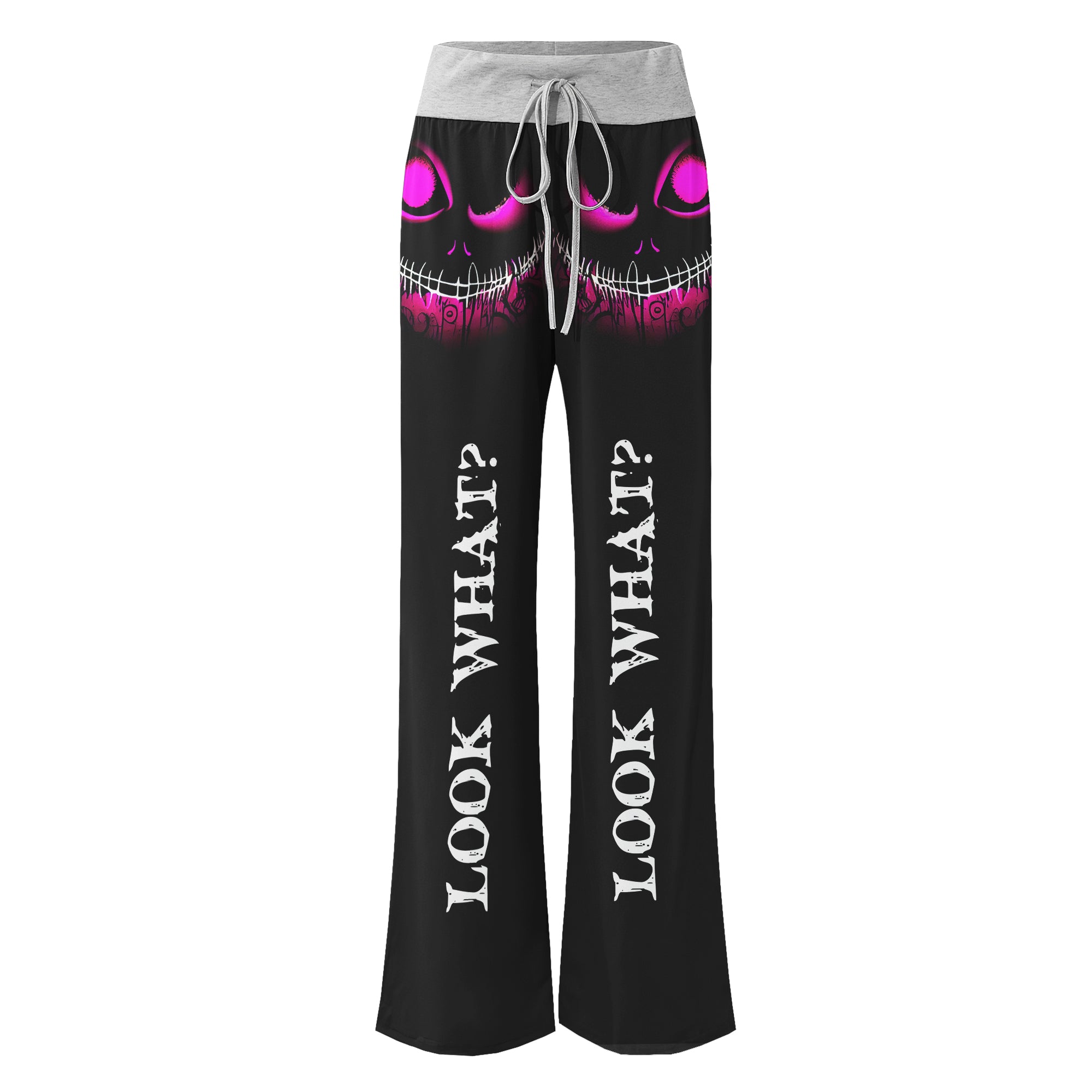 Look What Women's High-waisted Wide Leg Pants | Wonder Skull