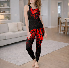 Chain Skull Infernal Art Tanktop and Leggings