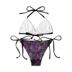 Vintage Skull Gothic Micro Triangle Bikini Swimsuit - Wonder Skull
