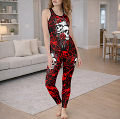 Gothic Skull Garden Art Tanktop and Legging