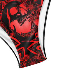 Red Mandala Micro Triangle Bikini Swimsuit - Wonder Skull
