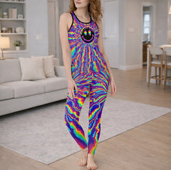 Radiant Distortion Prism Smile Tanktop and Leggings