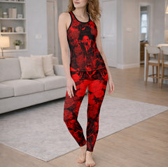Gothic Skull Embrace Art Tanktop and Legging