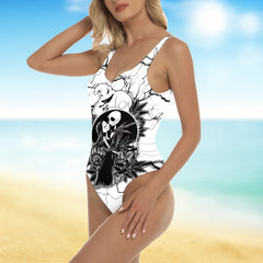 One Piece Bikini Dark Romance Voltage Print Swimwear