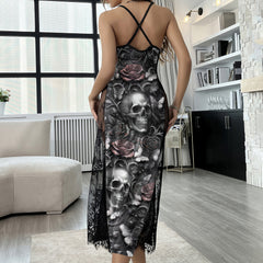 Grunge Skull Gothic Art Women's Lace Cami Sleepwear
