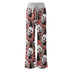Blood Horror Theme Women's High-waisted Wide Leg Pants | Wonder Skull