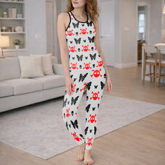 Shadow Sliver Skull Pattern Tanktop and Leggings