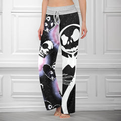 Cosmic Love Bones Women's High-waisted Wide Leg Pants