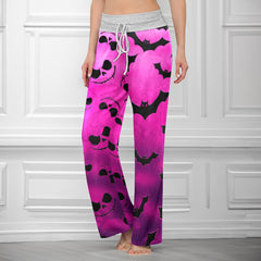 Midnight Cotton Candy Women's High-waisted Wide Leg Pants