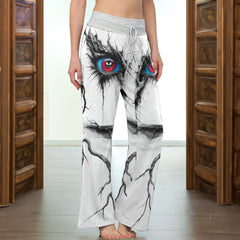 Soul Cracks Eye Women's High-waisted Wide Leg Pants