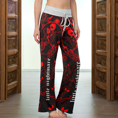 Red Couple Nightmare Women's High-waisted Wide Leg Pants
