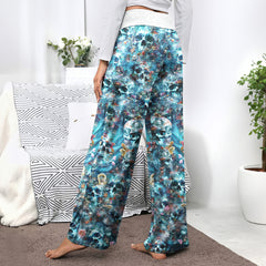 Deep Sea Remains Skull Women's High-waisted Wide Leg Pants