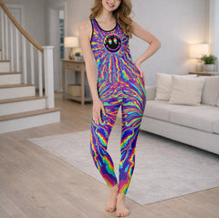 Radiant Distortion Prism Smile Tanktop and Leggings