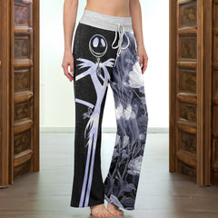 Twilight Bones & Blossoms Women's High-waisted Wide Leg Pants