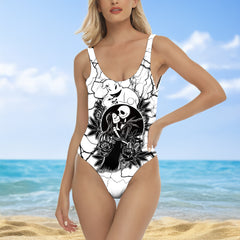 One Piece Bikini Dark Romance Voltage Print Swimwear