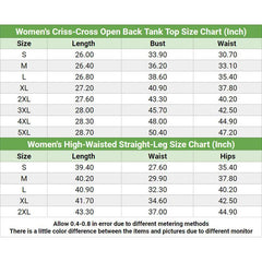 Rainbow Emo Skull Gothic Backless tanktop and Wide Pants - Wonder Skull