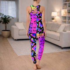 Spooky Sweet Neon Pattern Tanktop and Legging