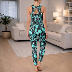 Turquoise Skull Dreamscap Tanktop and Leggings