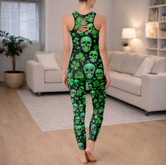 Gilded Leprechaun Skulls Tanktop and Leggings