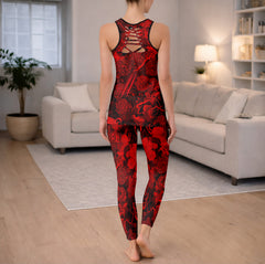 Gothic Skull Embrace Art Tanktop and Legging