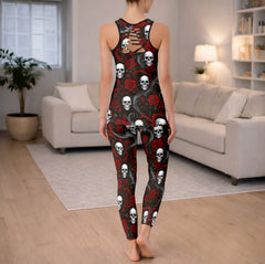 Shadow Rose Skull Vines Tanktop and Leggings