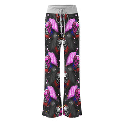 Skull Angels And Demons Women's High-waisted Wide Leg Pants | Wonder Skull