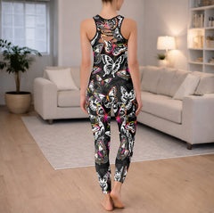 Glow Butterfly Seamless Tanktop and Legging