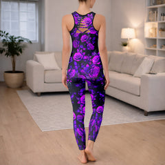 Purple Electric Skull Flora Tanktop and Leggings
