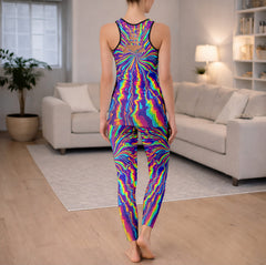 Radiant Distortion Prism Smile Tanktop and Leggings