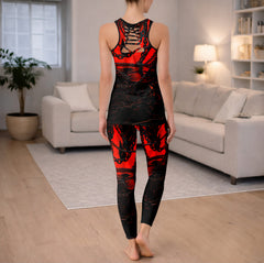 Chain Skull Infernal Art Tanktop and Leggings