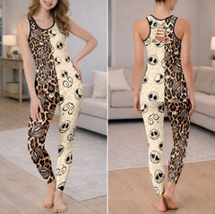 Spooky Leopard Lips Tanktop and Legging