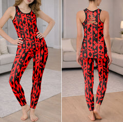 Spooky Diamond Vertical Tanktop and Leggings