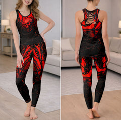 Chain Skull Infernal Art Tanktop and Leggings
