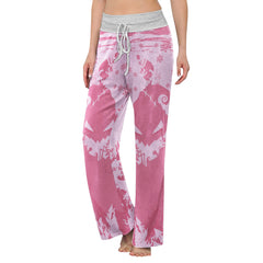 Pink Nightmare Christmas Theme Women's High-waisted Wide Leg Pants | Wonder Skull