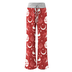 Christmas Nightmare Theme Women's High-waisted Wide Leg Pants | Wonder Skull