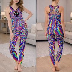 Radiant Distortion Prism Smile Tanktop and Leggings
