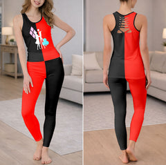 Red Love Skeleton Tanktop and Leggings