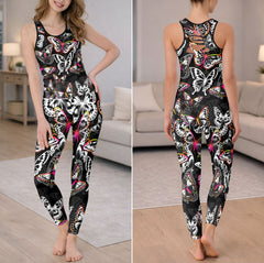Glow Butterfly Seamless Tanktop and Legging