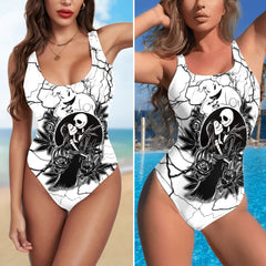 One Piece Bikini Dark Romance Voltage Print Swimwear