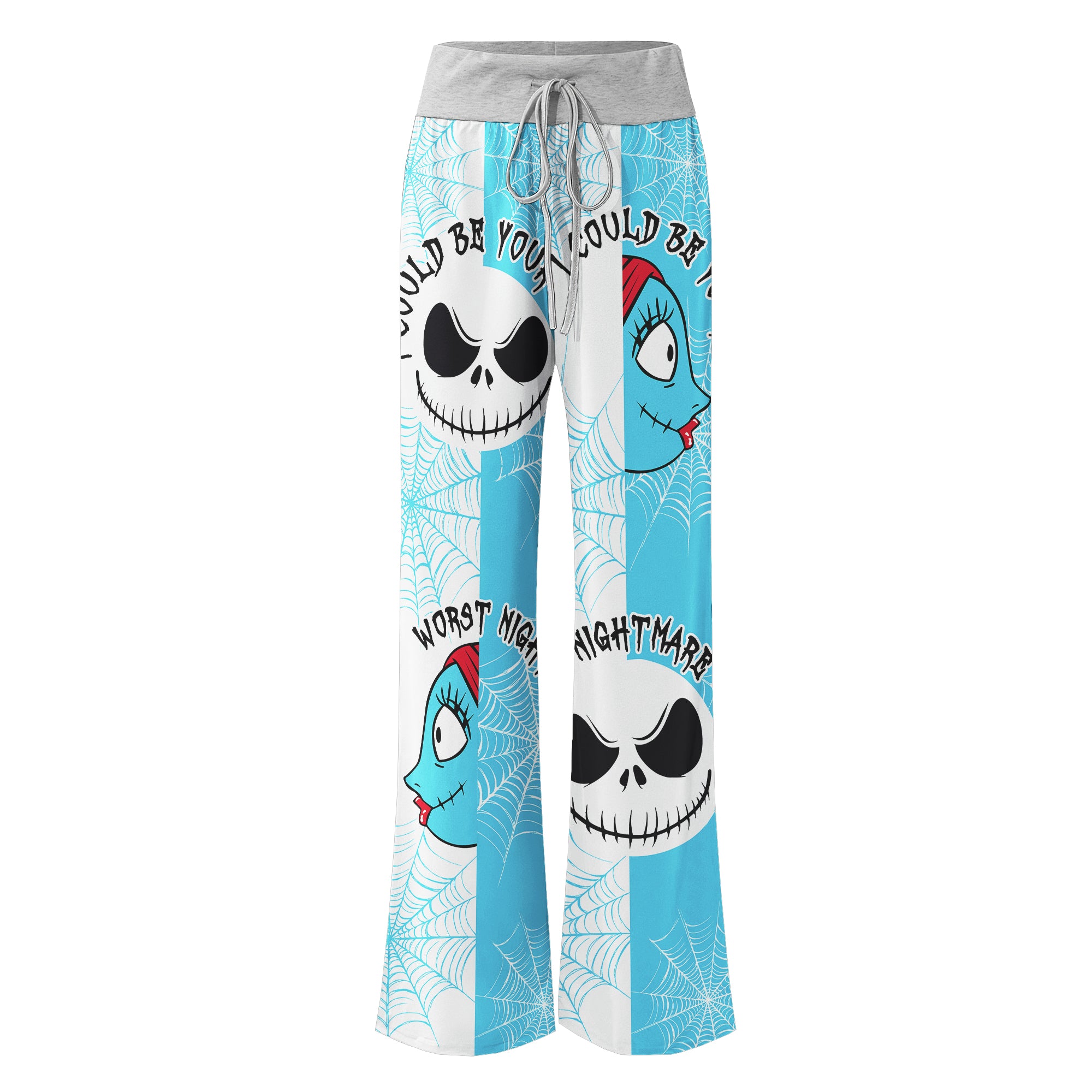 Worst Nightmare Theme Women's High-waisted Wide Leg Pants | Wonder Skull