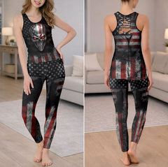 American Patriot Skull Tanktop and Legging