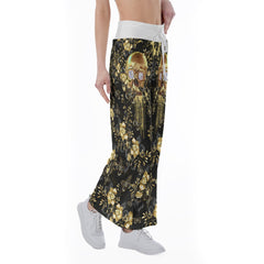 Image featuring a stylish set of women's tube top and high-waisted pants, perfect for summer outings and beachwear. The ensemble exudes a trendy and chic vibe, ideal for resort vacations, beach parties, and poolside lounging. The tube top offers a flattering silhouette, while the high-waisted pants provide comfort and style. This fashionable outfit set is a must-have for anyone looking to make a statement under the sun.