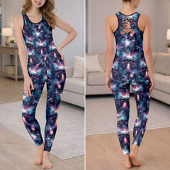 Electric Skull Surge Art Tanktop and Leggings