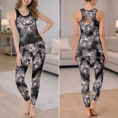 Cosmic Skull Butterfly Art Tanktop and Legging