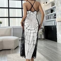 Twisted Plush Skeleton Lace Cami Sleepwear