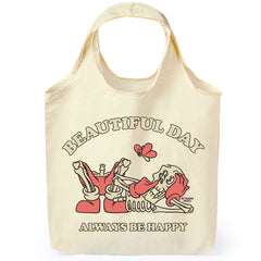 Beautiful Day Always Be Happy - Premium Tote Bag