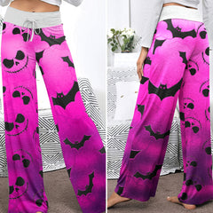 Midnight Cotton Candy Women's High-waisted Wide Leg Pants