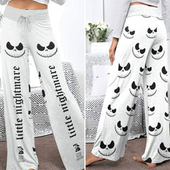 Black & White Art Women's High-waisted Wide Leg Pants