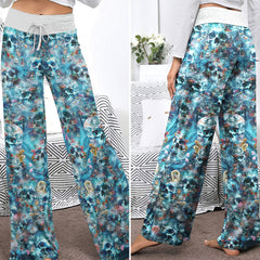 Deep Sea Remains Skull Women's High-waisted Wide Leg Pants