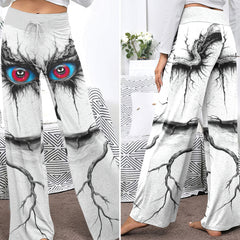 Soul Cracks Eye Women's High-waisted Wide Leg Pants